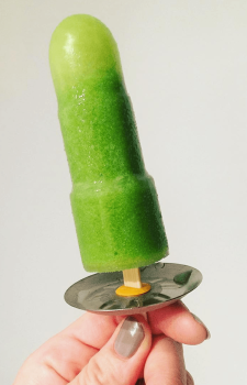 Healthy Green Popsicles